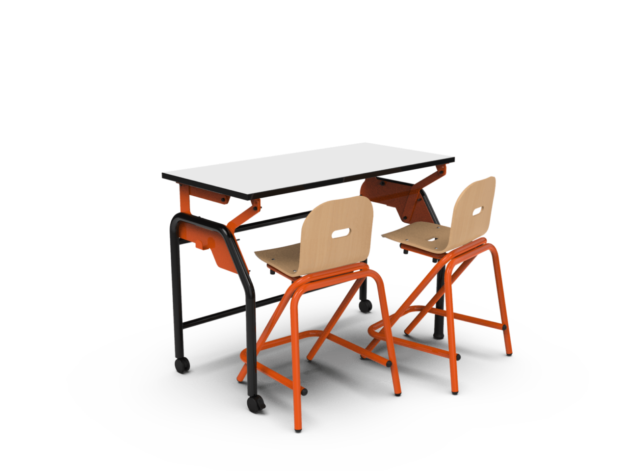 Table BiPlan - Bureau et tableau scolaires 2en1