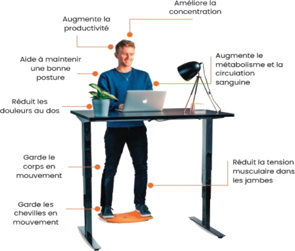 Avantages planche ergonomique Gymba pour les entreprises