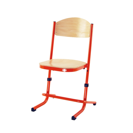 Chaise scolaire réglable Théorème, réglable en hauteur pour l'aménagement d'une salle de classe