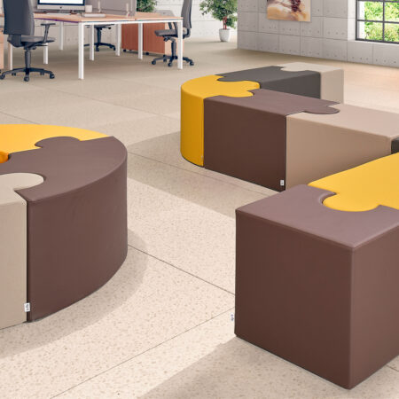 Pouf Vice Versa Office, assise professionnelle design et confortable